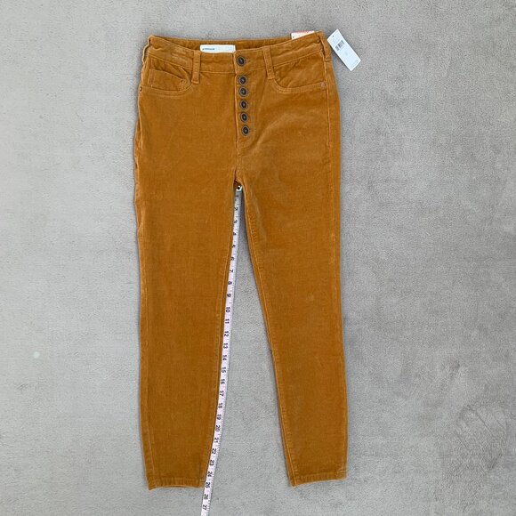 Anthropologie Pilcro Skinny High Rise Skinny Button Fly Corduroy Jeans Sz27 NWT - Picture 9 of 16